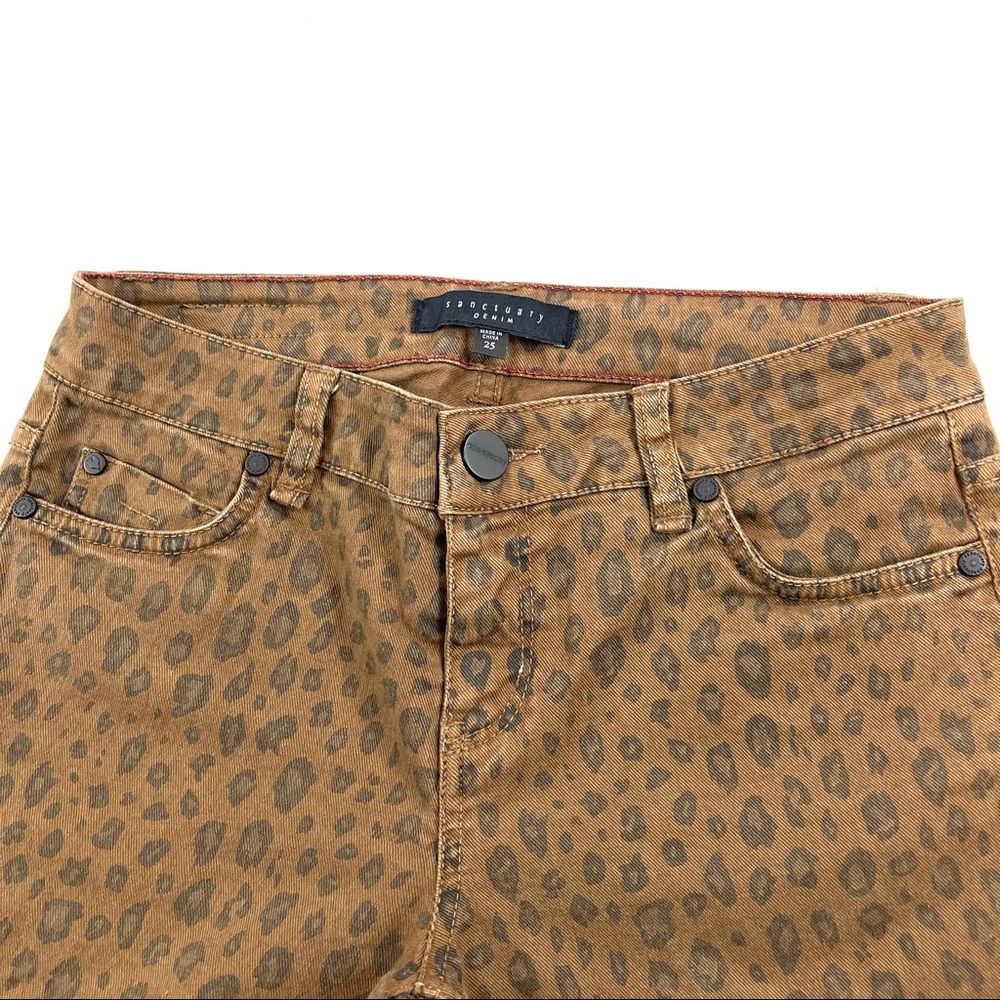 Sanctuary Leopard Print Skinny Jeans - Picture 4 of 7